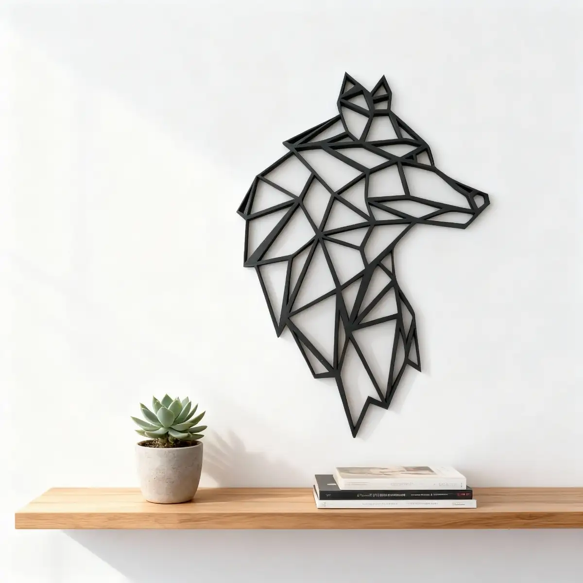 Décoration murale tête de Loup